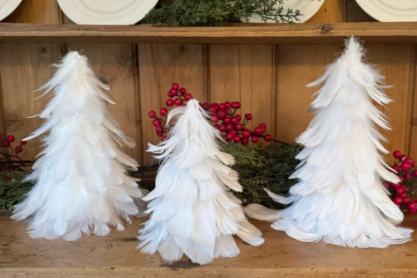 feather christmas tree